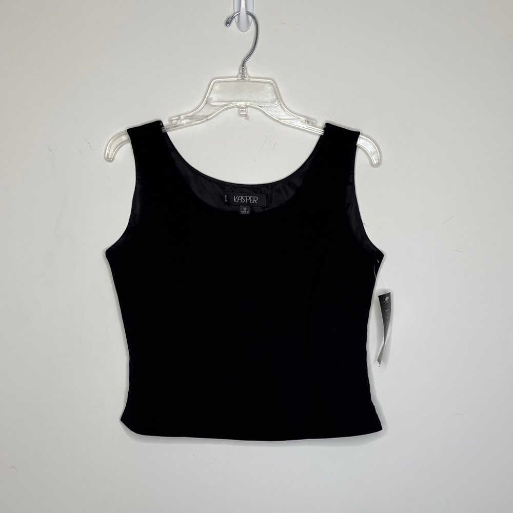 BN3 Kasper Crepe Black Crepe Women‎ 6P Officecore Professional Shell Top